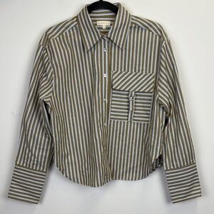 Parker The Vicki Long Sleeve Button Front Top Size Small